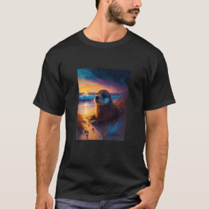 Camiseta Otter marino Retro Sunset Cutter