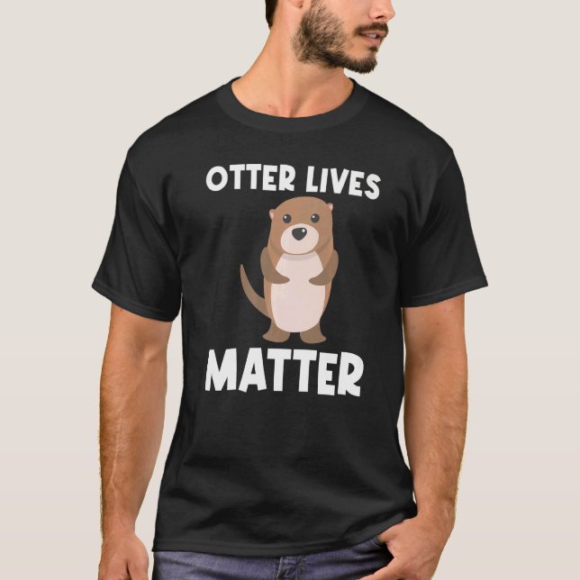 Camiseta Otter Para Hombres Mujeres Pupas Acuáticas Río Wea (Anverso)