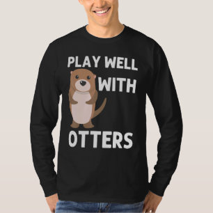 Camiseta Otter Para Hombres Mujeres Pupas Acuáticas Río Wea