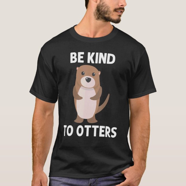 Camiseta Otter Para Hombres Mujeres Pupas Acuáticas Río Wea (Anverso)