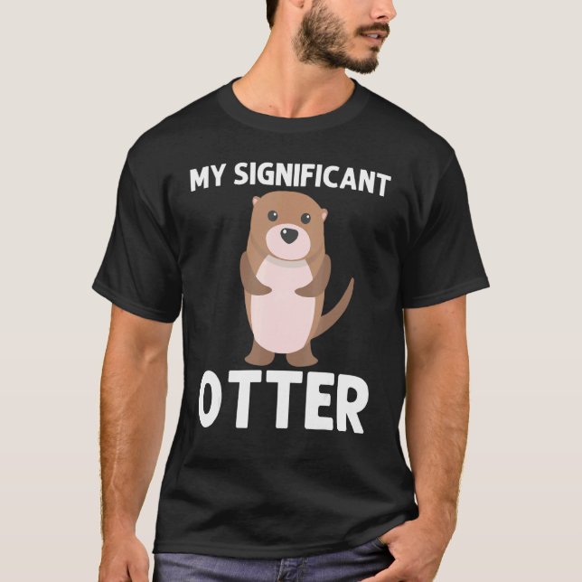 Camiseta Otter Para Hombres Mujeres Pupas Acuáticas Río Wea (Anverso)