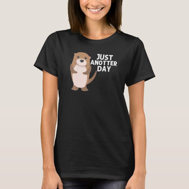 Camiseta Otter Para Hombres Mujeres Pupas Acuáticas Río Wea (Anverso)