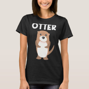 Camiseta Otter Para Hombres Mujeres Pupas Acuáticas Río Wea