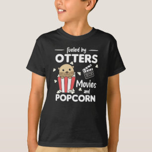 Camiseta Otter Popcorn Movie Night Sweet Otter Movimientos
