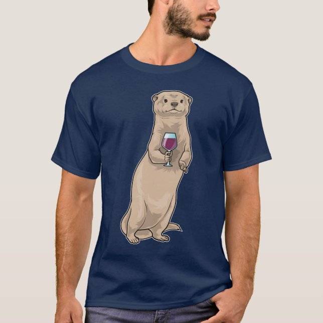Camiseta Otter Red wine (Anverso)