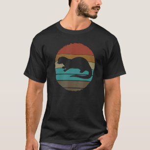 Camiseta Otter Retro Vintage Animal Sea Otter Marine Anima