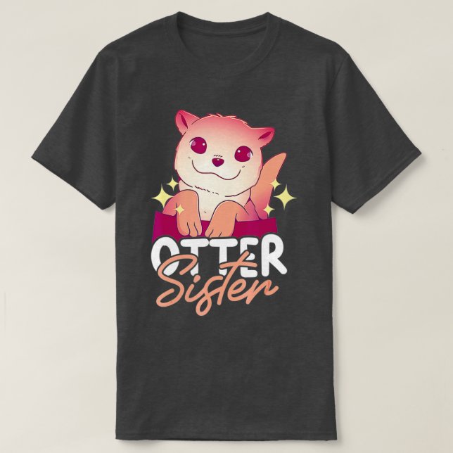 Camiseta Otter Sister con una obturación - 2 (Diseño del anverso)