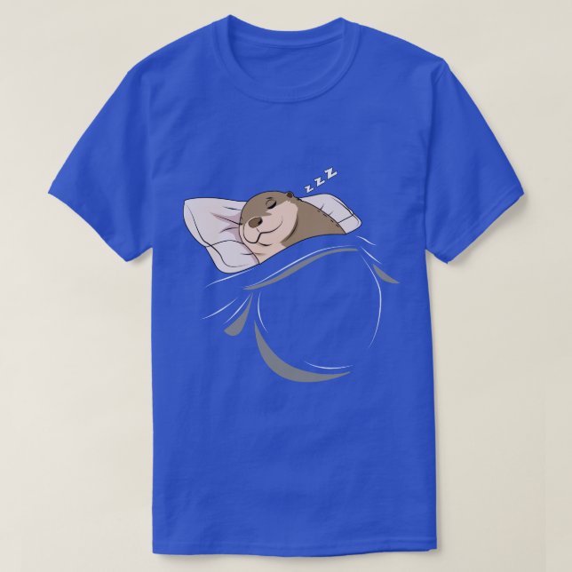 Camiseta Otter Sleeping Animal Nap Napping Slumber (Diseño del anverso)