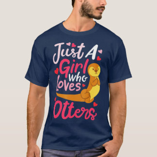 Camiseta Otter Sólo un Chica que ama a las nutrias - 5