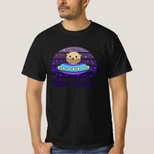 Camiseta Otter Space A Cute Otter En El Espacio En El OVNI