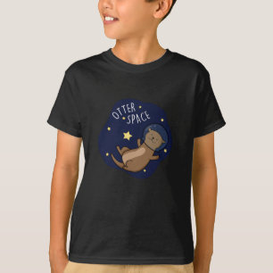 Camiseta Otter Space Funny Astronauta Otter Pun