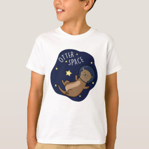 Camiseta Otter Space Funny Astronauta Otter Pun