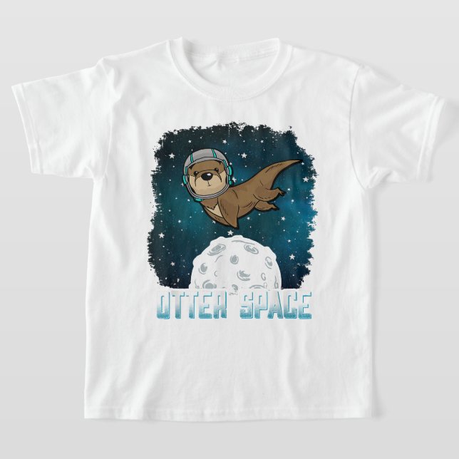 Camiseta Otter Space Shirt, divertido animal del espacio ex (Distribución)