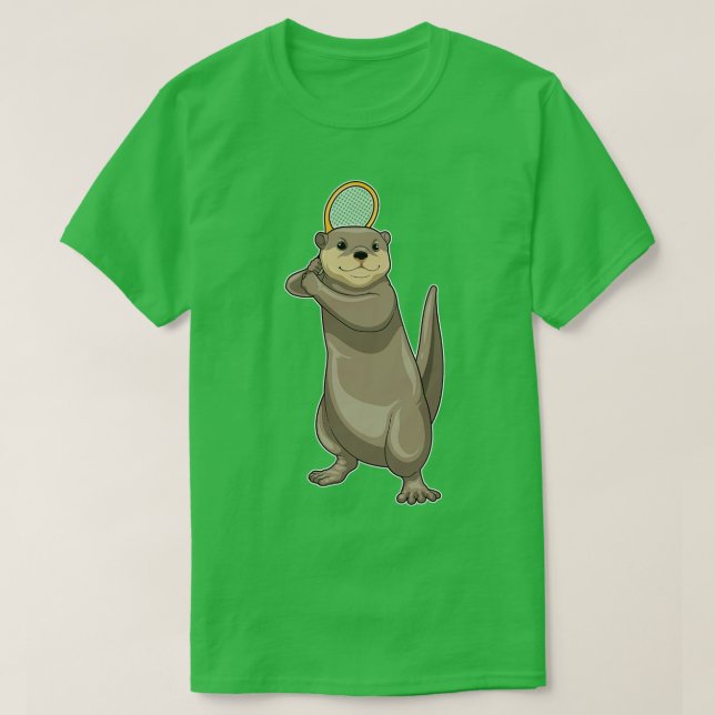 Camiseta Otter Tennis Tennis Racket (Diseño del anverso)
