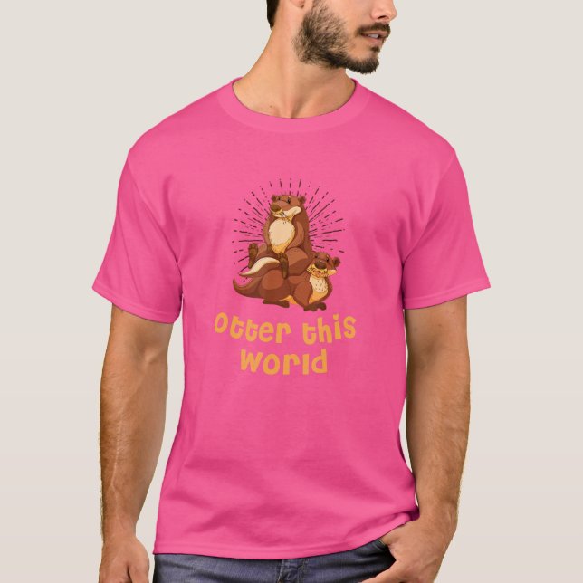 Camiseta Otter This World Space Them Otter Outer Space (Anverso)