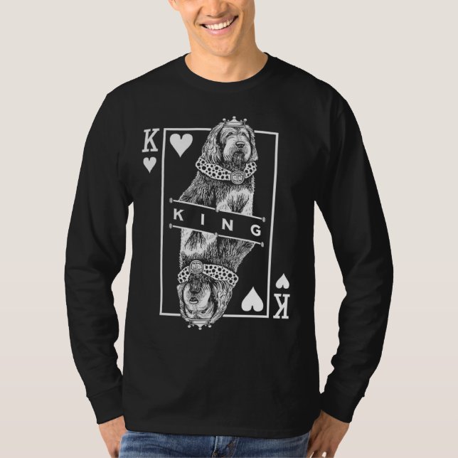 Camiseta Otterhound King Of Hearts  Dog  Pop (Anverso)