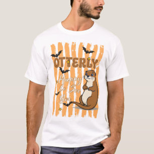 Camiseta Otterly Feliz de Verte Nutria de Halloween Lindo
