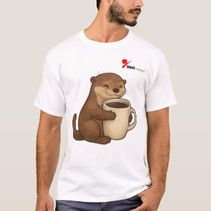 Camiseta "Otterly Obsessed with Coffee" Nutria L