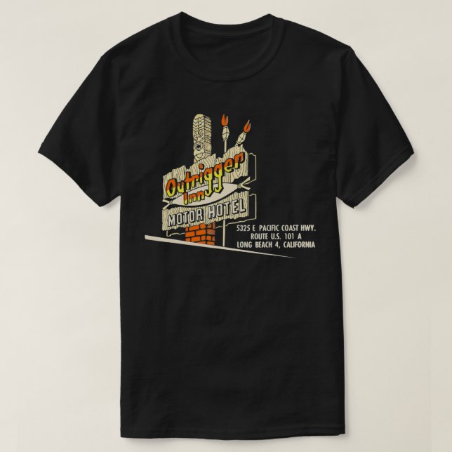 Camiseta Ougant Inn Vintage Tiki (Diseño del anverso)