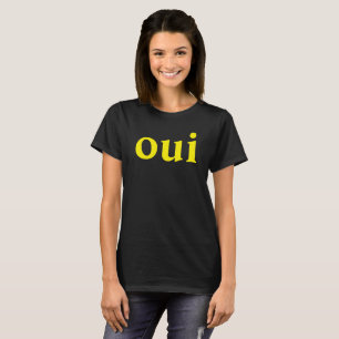 Camiseta Oui French Slogan tee