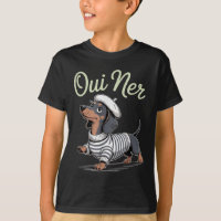 Oui Ner Dachshund Wiener Perro Humor francés Graci