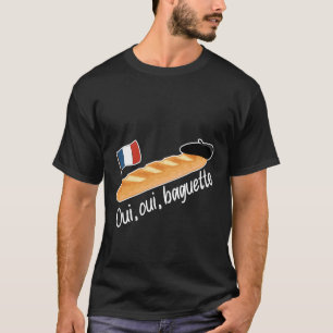 Camiseta Oui Oui Baguette - Comida francesa divertida