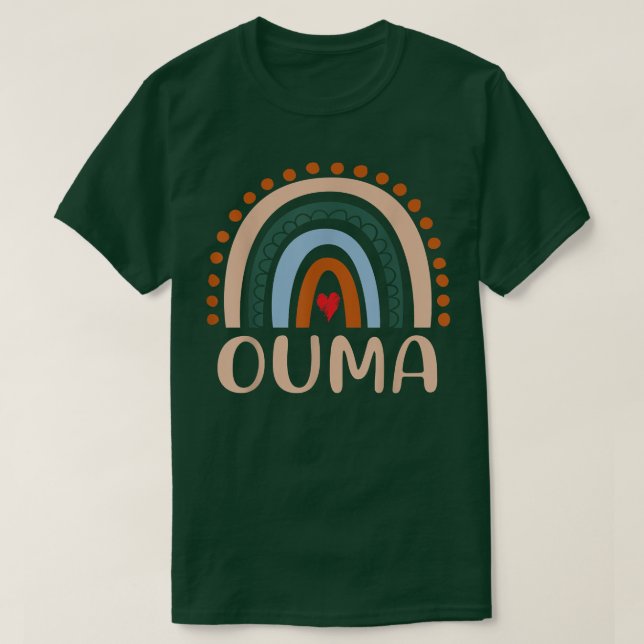 Camiseta Ouma Abuela arcoiris linda Día de la Madre diverti (Diseño del anverso)