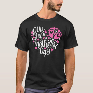 Camiseta Our 1st Mother's Day Pregnancy Gender Reveal Baby 