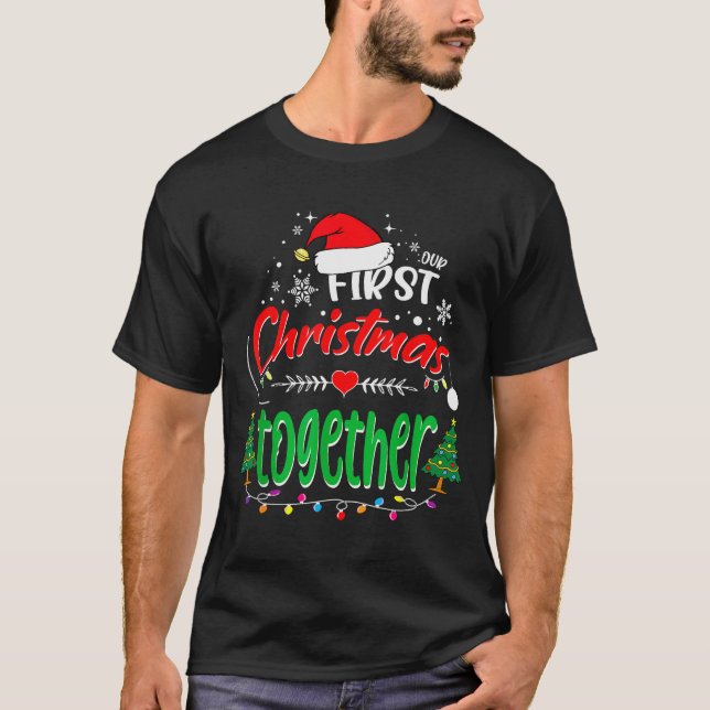 Camiseta Our First Christmas Together 2021 1st Christmas  (Anverso)