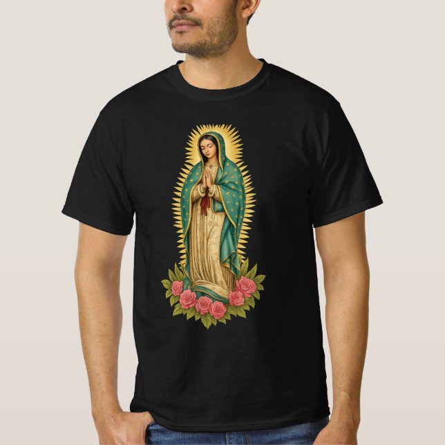 Camiseta Our Lady of Guadalupe : Virgin Mary Christian (Anverso)