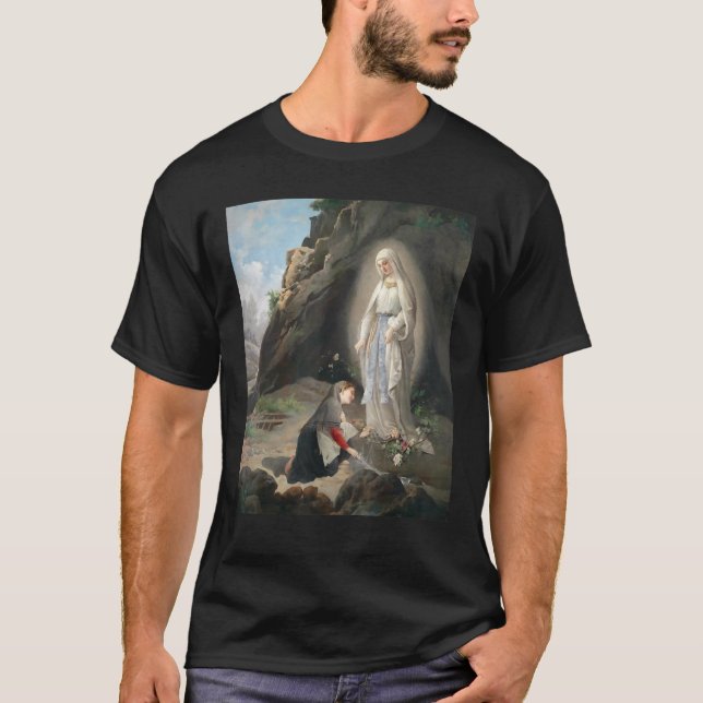 Camiseta Our Lady Of Lourdes St Bernadette Immaculate Mary  (Anverso)