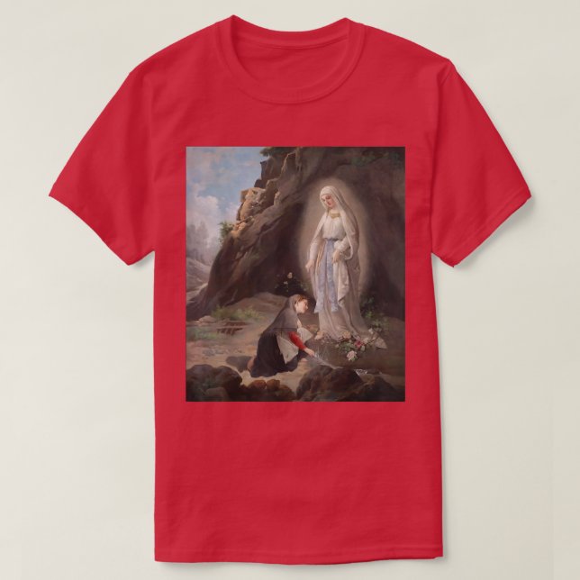 Camiseta Our Lady of Lourdes St Bernadette Immaculate Mary  (Diseño del anverso)