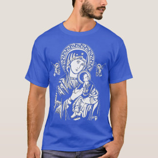 Camiseta Our Lady Of Perpetual Help on navy 1