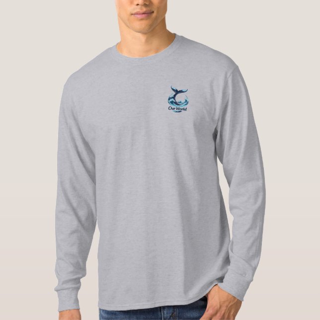 Camiseta Our World Whale Tail Ocean Conservation (Anverso)