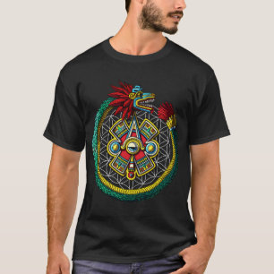 Camiseta Ouroboros azteca Quetzalcoatl