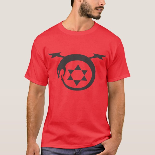 Camiseta Ouroborous (rojo) (Anverso)