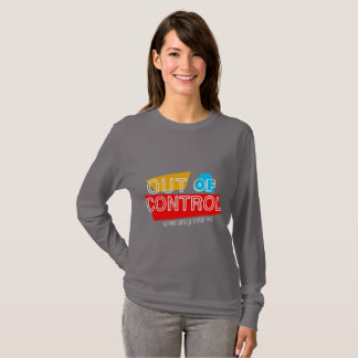 Camiseta Out of Control – Bold Typography Statement Design