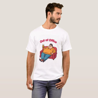 Camiseta Out of Office Funny Lazy Man T-Shirt