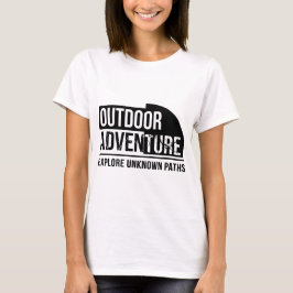 Camiseta Outdoor Adventure – Explore Unknown Paths Motivati
