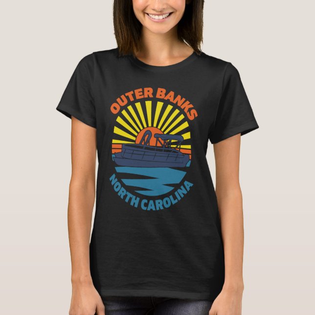 Camiseta Outer Banks North Carolina OBX NC Beach Chill Van  (Anverso)