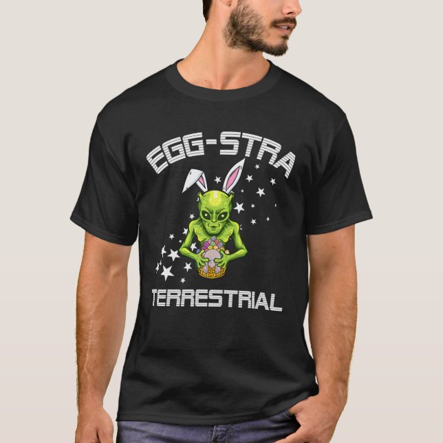Camiseta Outer Space Eggs Extra Terrestial Alien Easter Egg (Anverso)