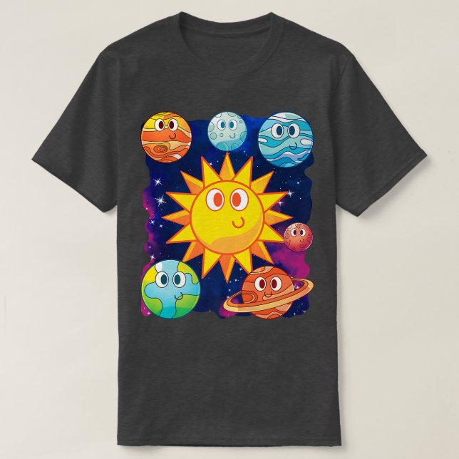 Camiseta Outer Space Science Galaxy Astronomy Universe Cute (Diseño del anverso)