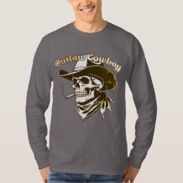 Camiseta Outlaw Cowboy Skull T-Shirt – Western Rebel Skelet