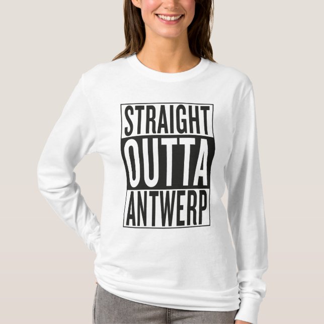 Camiseta outta recto Amberes (Anverso)