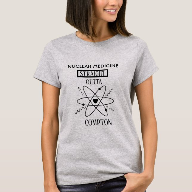 Camiseta Outta recto Compton de la medicina nuclear (Anverso)