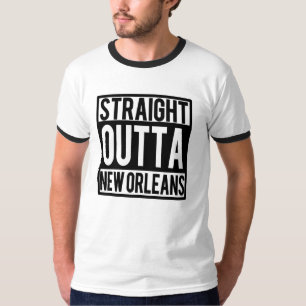 Camiseta Outta recto New Orleans Luisiana divertida