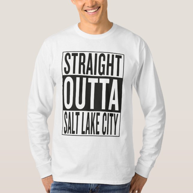 Camiseta outta recto Salt Lake City (Anverso)