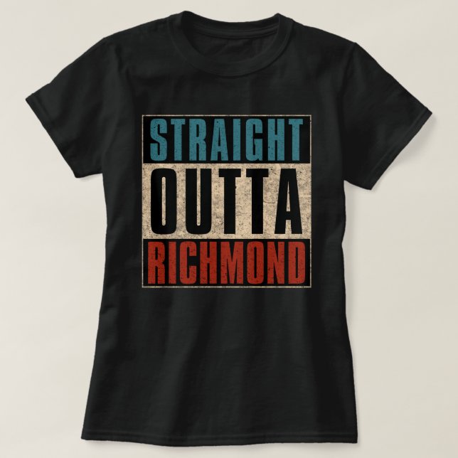 Camiseta Outta Richmond Virginia VA (Diseño del anverso)