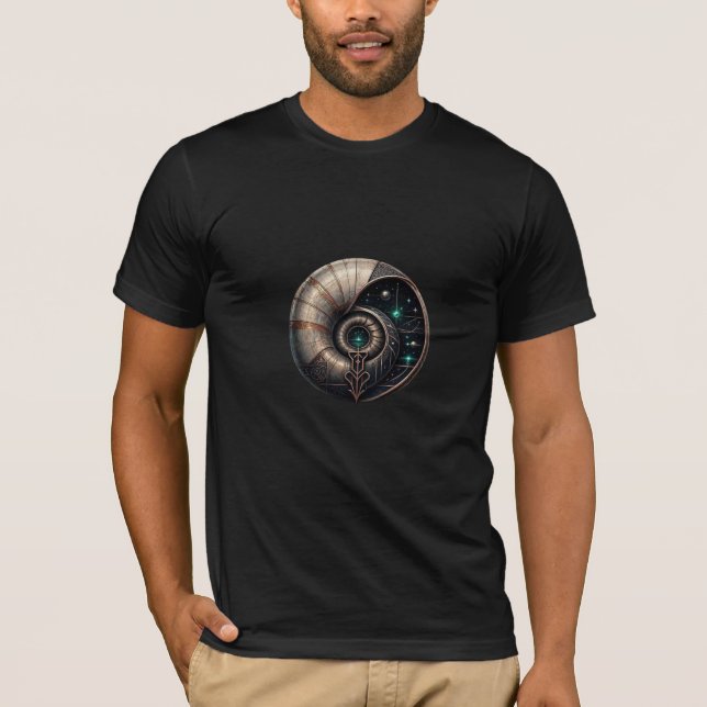 Camiseta OUTTA SPACE — Shell Galaxy Inside (Anverso)