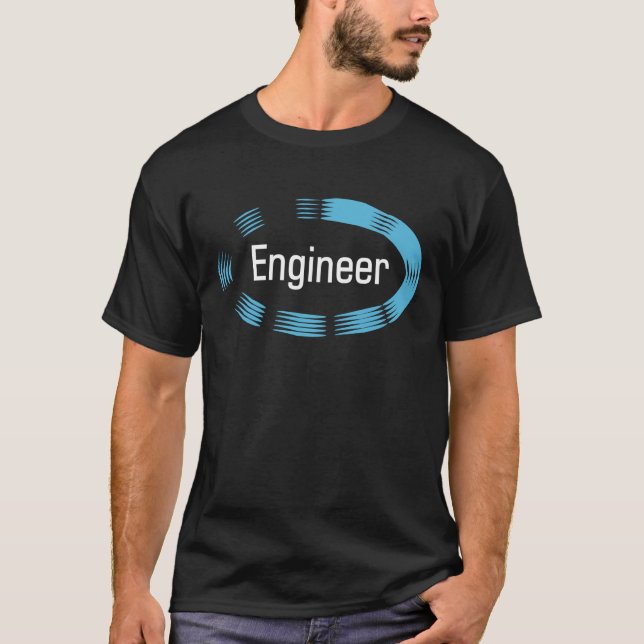 Camiseta Oval azul ingeniero (Anverso)